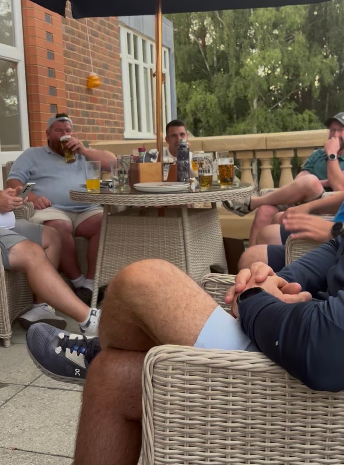 Post-round drinks at Carden Park