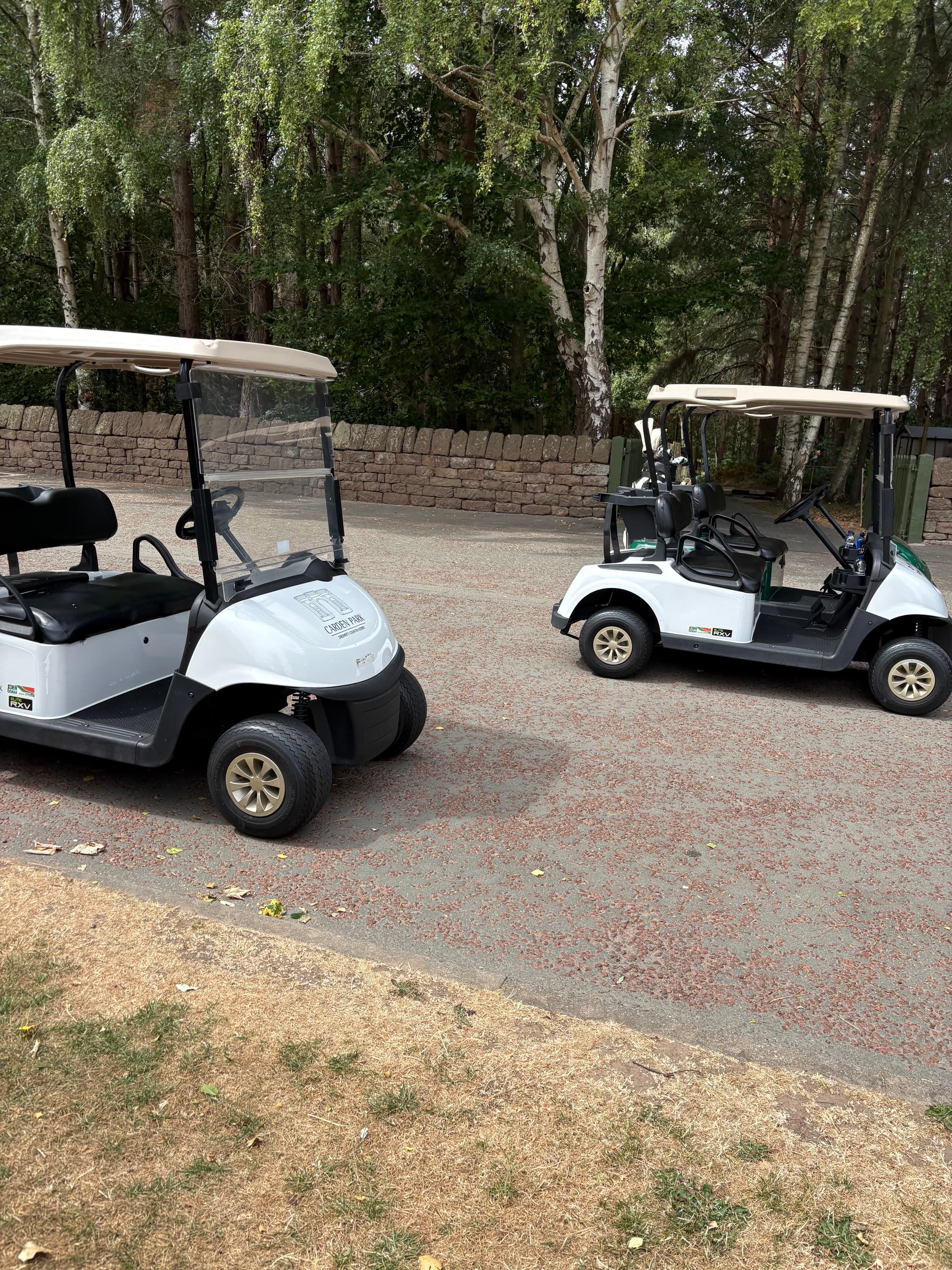 Golf carts at Carden Park